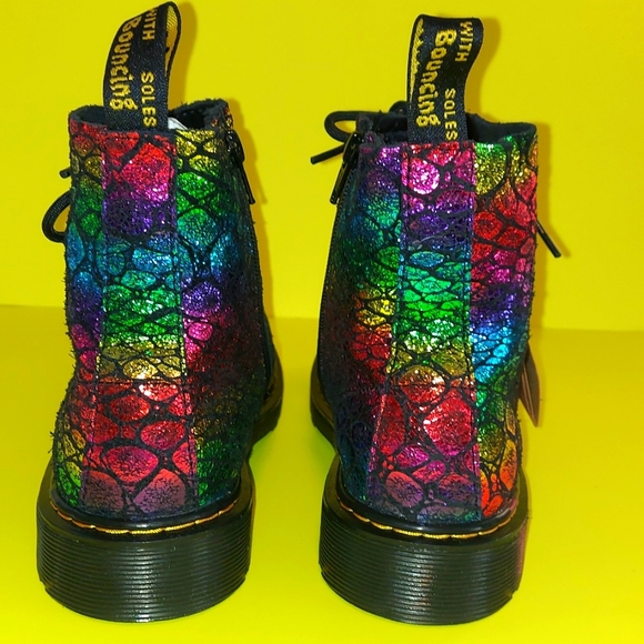 Dr. Martens 1460 Pascal Rainbow Boots - Picture 4 of 13